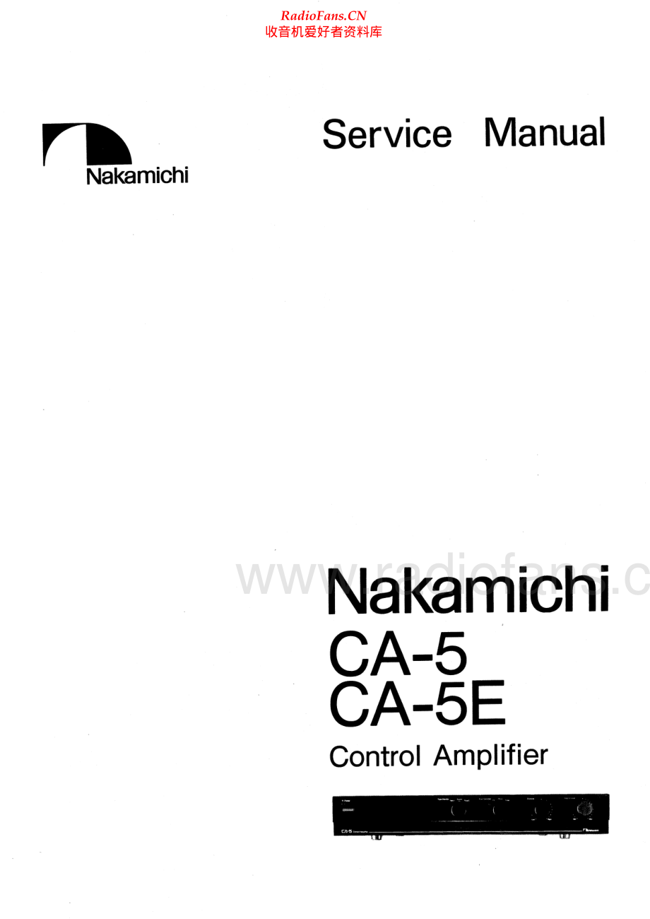 Nakamichi-CA5E-pre-sm 维修电路原理图.pdf_第1页