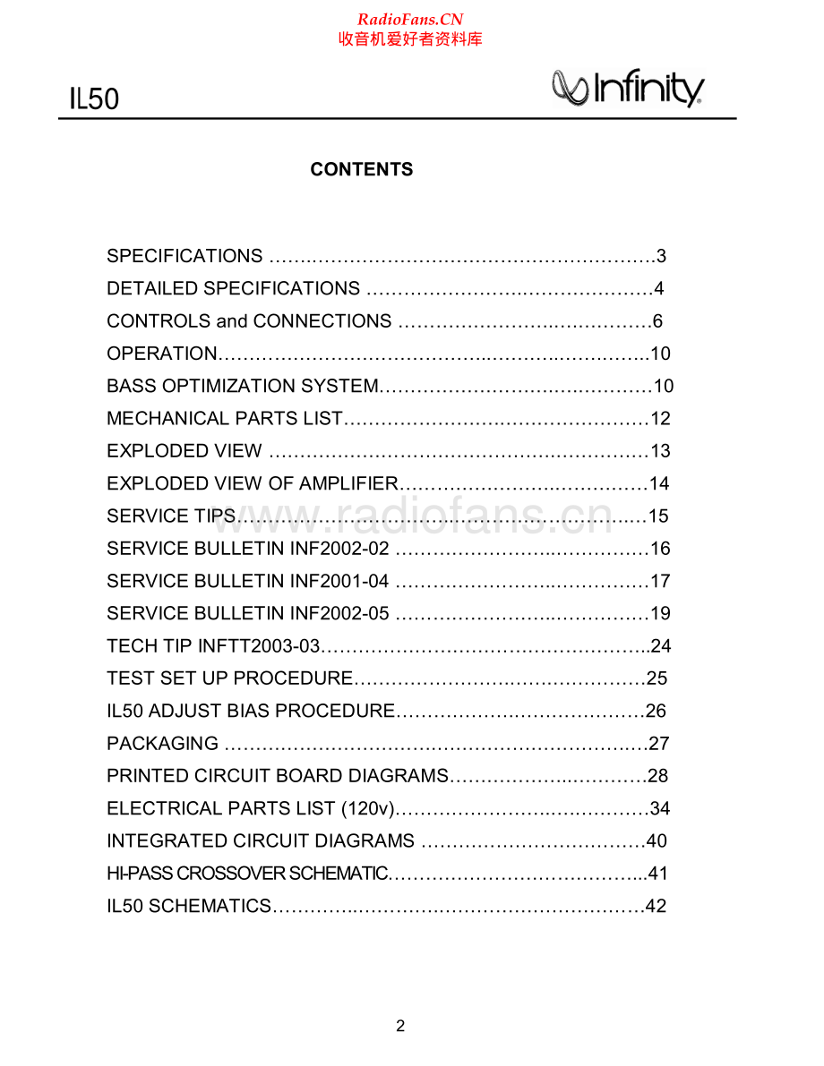 Infinity-IL50LR-spk-sm 维修电路原理图.pdf_第2页