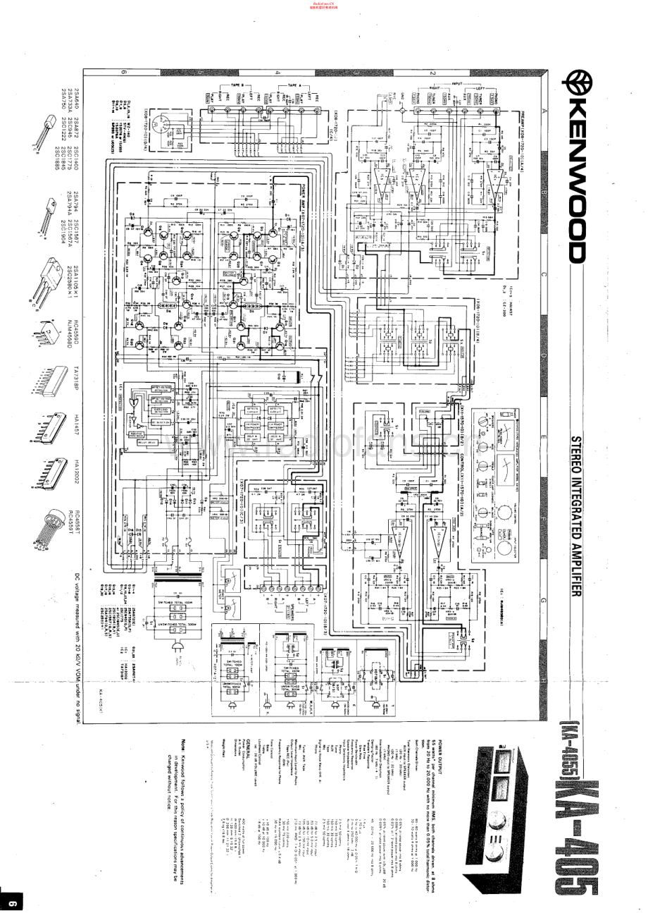 Kenwood-KA405-int-sch 维修电路原理图.pdf_第1页