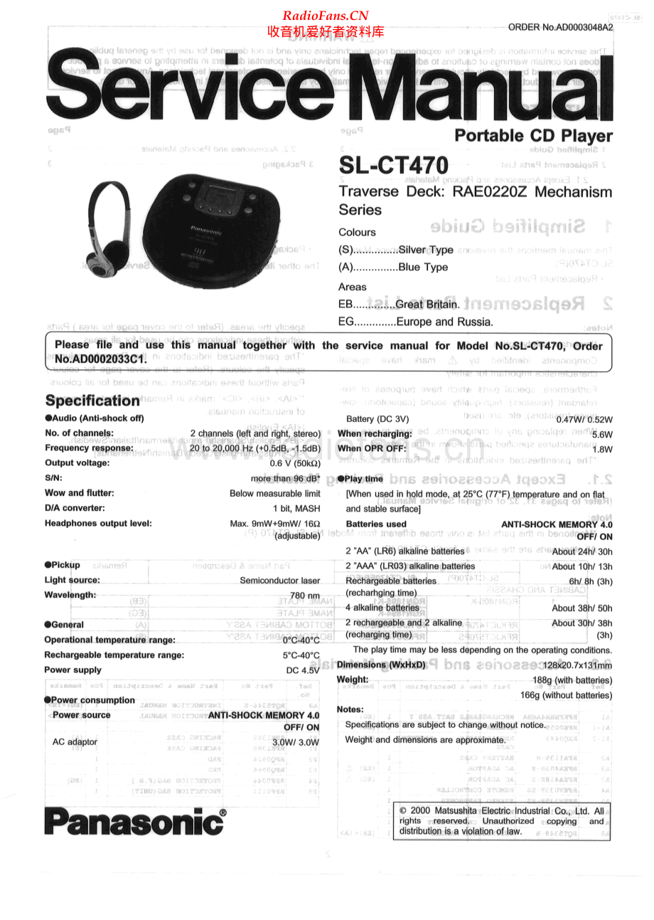 Technics-SLCT470-dm-sm 维修电路原理图.pdf_第1页