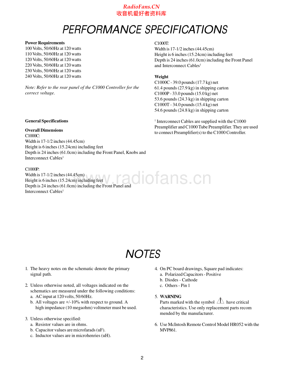 McIntosh-C1000C-pre-sm 维修电路原理图.pdf_第2页