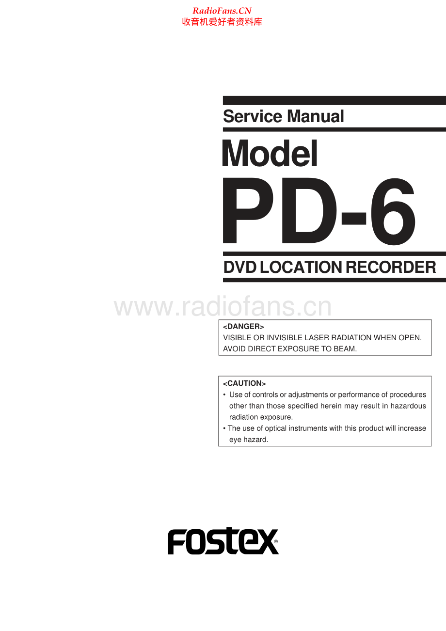 Fostex-PD6-dlr-sm维修电路原理图.pdf_第1页