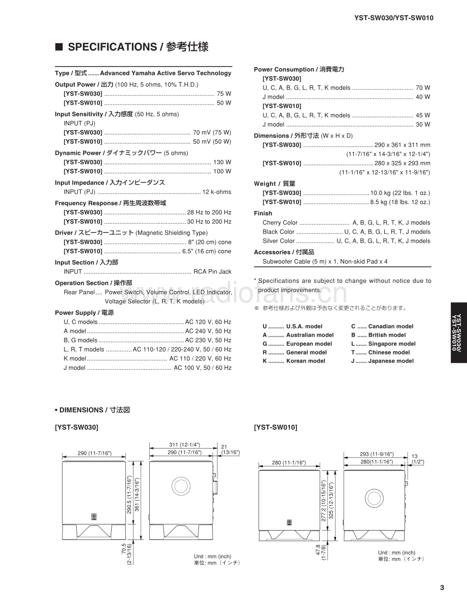 Yamaha-YSTSW010-sub-sm(1) 维修电路原理图.pdf_第3页