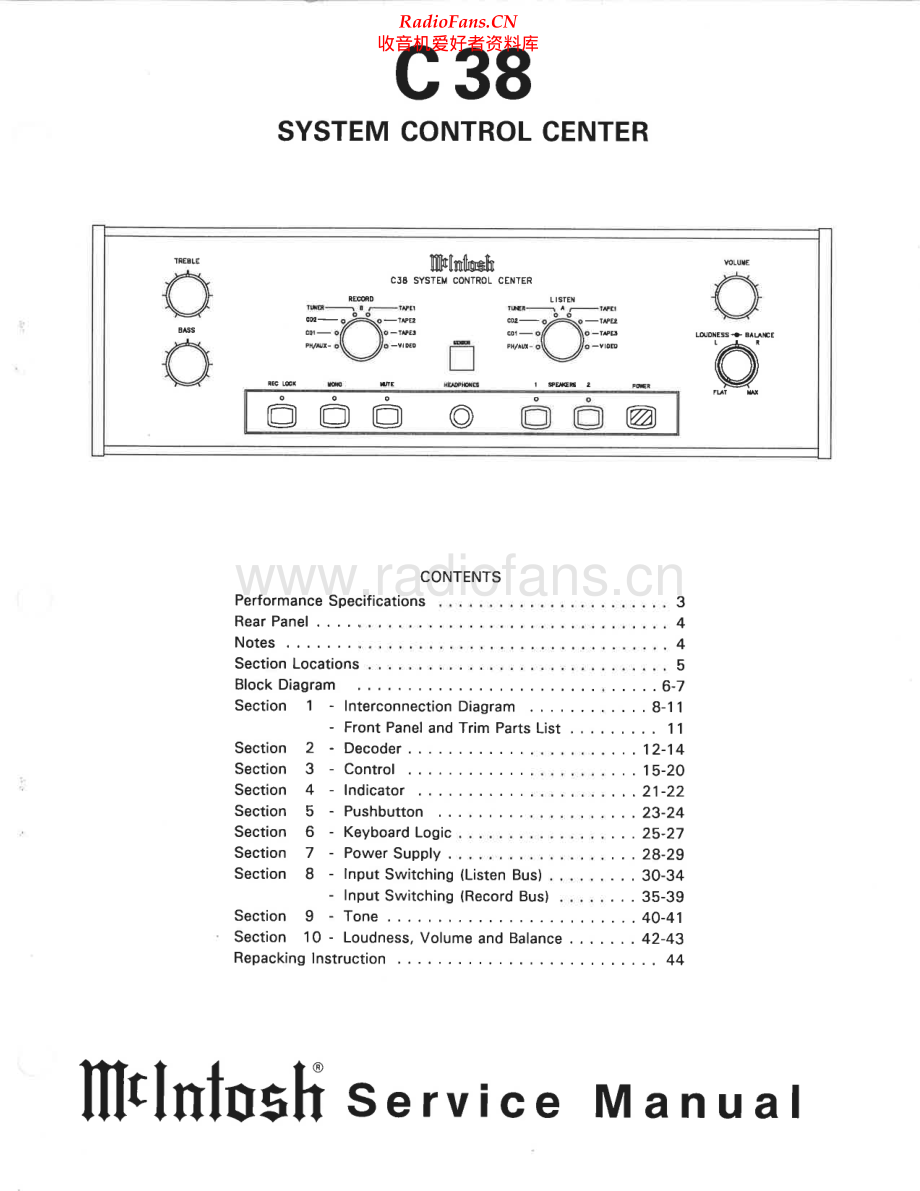 McIntosh-C38-pre-sm 维修电路原理图.pdf_第1页