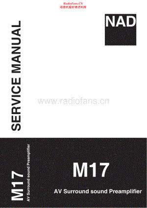 NAD-M17-pre-sm 维修电路原理图.pdf