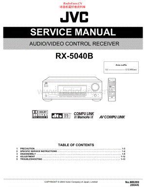 JVC-RX5040B-avr-sm 维修电路原理图.pdf