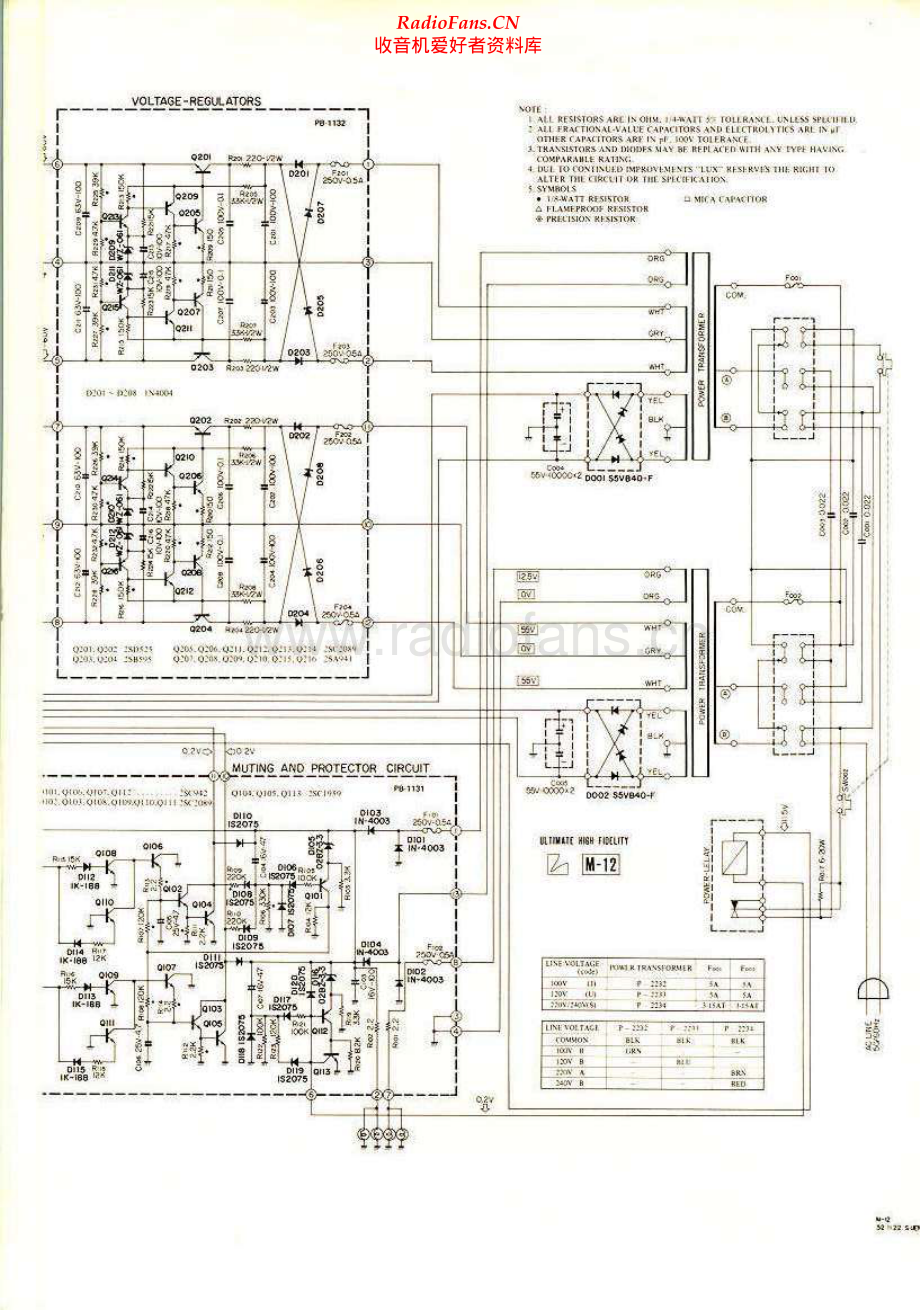 Luxman-M12-pwr-sch 维修电路原理图.pdf_第2页