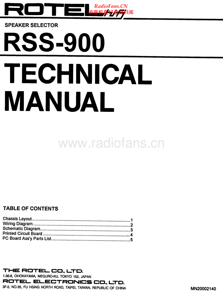 Rotel-RSS900-ss-sm 维修电路原理图.pdf_第1页