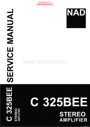 NAD-C325BEE-int-sm 维修电路原理图.pdf
