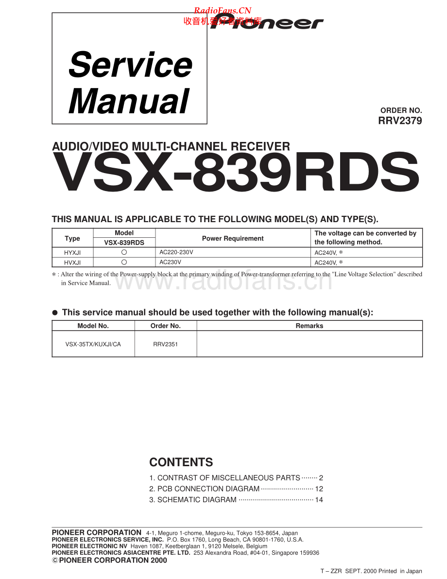 Pioneer-VSX839RDS-avr-sm 维修电路原理图.pdf_第1页