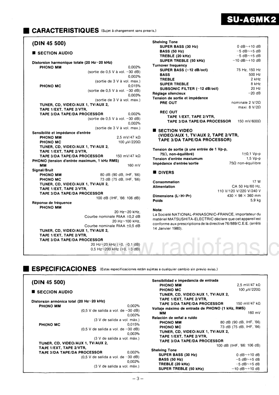 Technics-SUA6MK2-pre-sm(1) 维修电路原理图.pdf_第3页