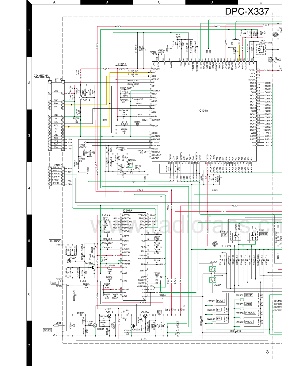 Kenwood-DPCX337-dm-sm 维修电路原理图.pdf_第3页