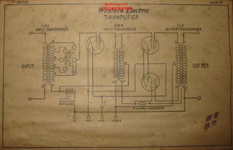 WesternElectric-7A-amp-sch 维修电路原理图.pdf_第1页