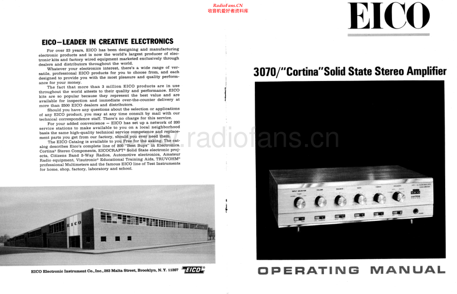 Eico-3070-int-sm维修电路原理图.pdf_第1页