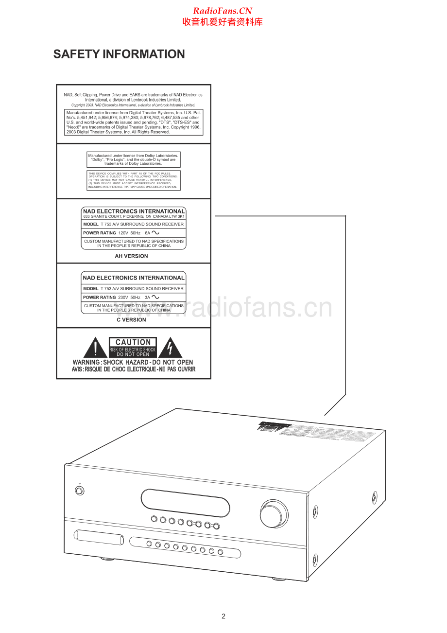 NAD-T753-avr-sm 维修电路原理图.pdf_第2页