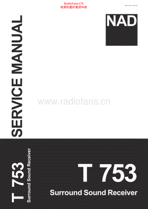 NAD-T753-avr-sm 维修电路原理图.pdf
