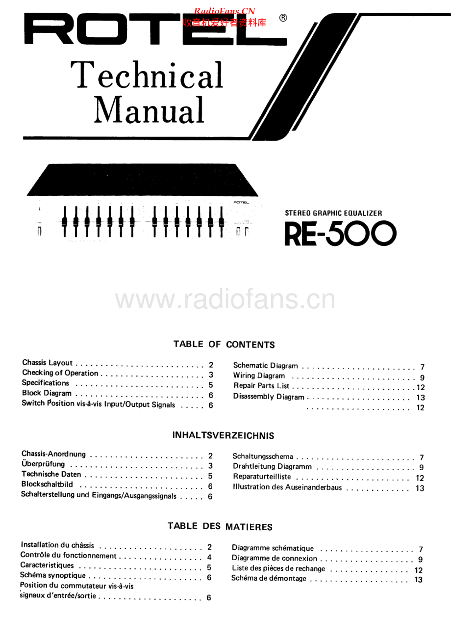 Rotel-RE500-eq-sm 维修电路原理图.pdf_第1页