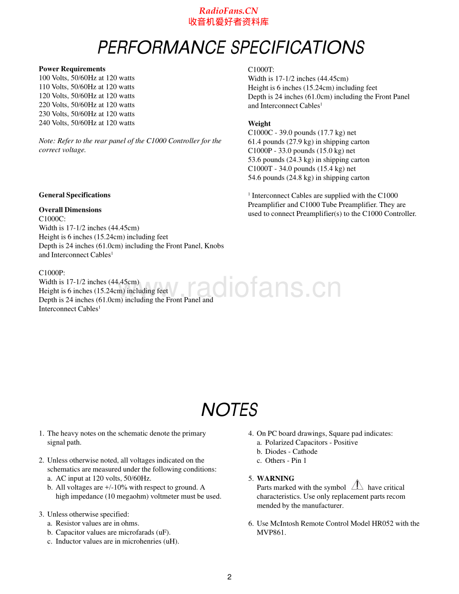 McIntosh-C1000P-pre-sm 维修电路原理图.pdf_第2页