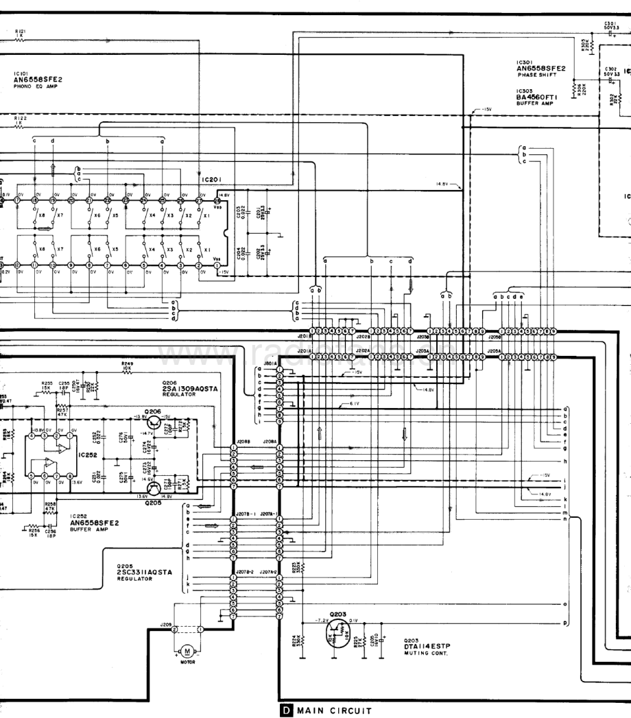 Technics-SUX501-int-sch 维修电路原理图.pdf_第3页