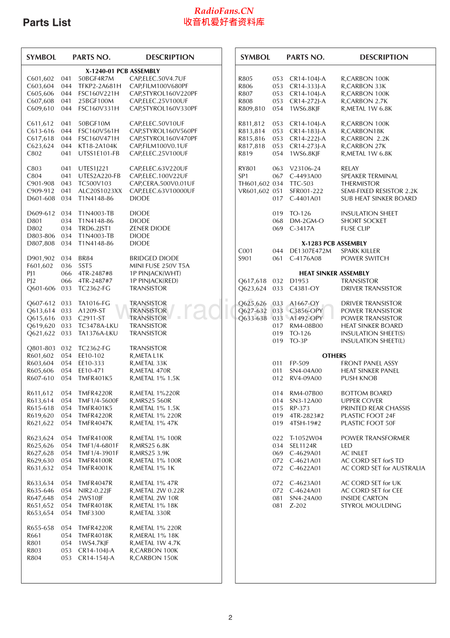 Rotel-RB1070-pwr-sm 维修电路原理图.pdf_第2页