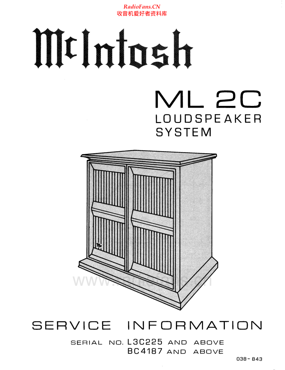 McIntosh-ML2C-spk-sm2 维修电路原理图.pdf_第1页