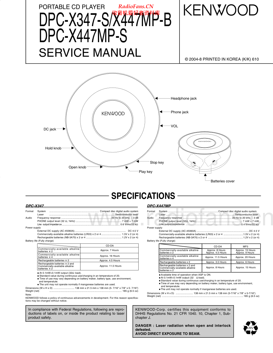 Kenwood-DPCX347-dm-dm 维修电路原理图.pdf_第1页