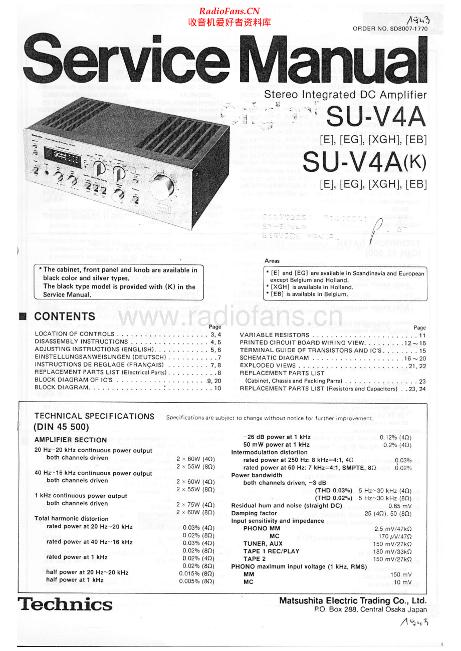 Technics-SUV4-int-sch(1) 维修电路原理图.pdf_第1页