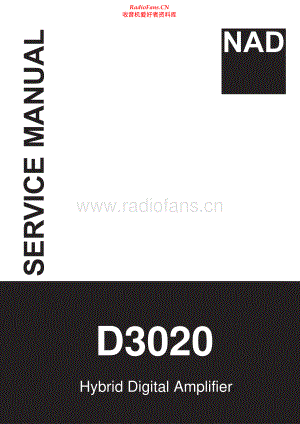 NAD-D3020-int-sm 维修电路原理图.pdf