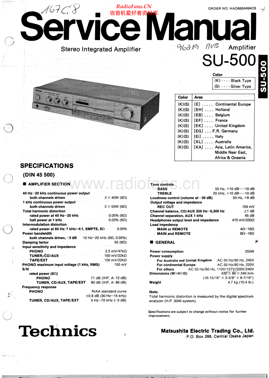 Technics-SU500-int-sm(1) 维修电路原理图.pdf_第1页