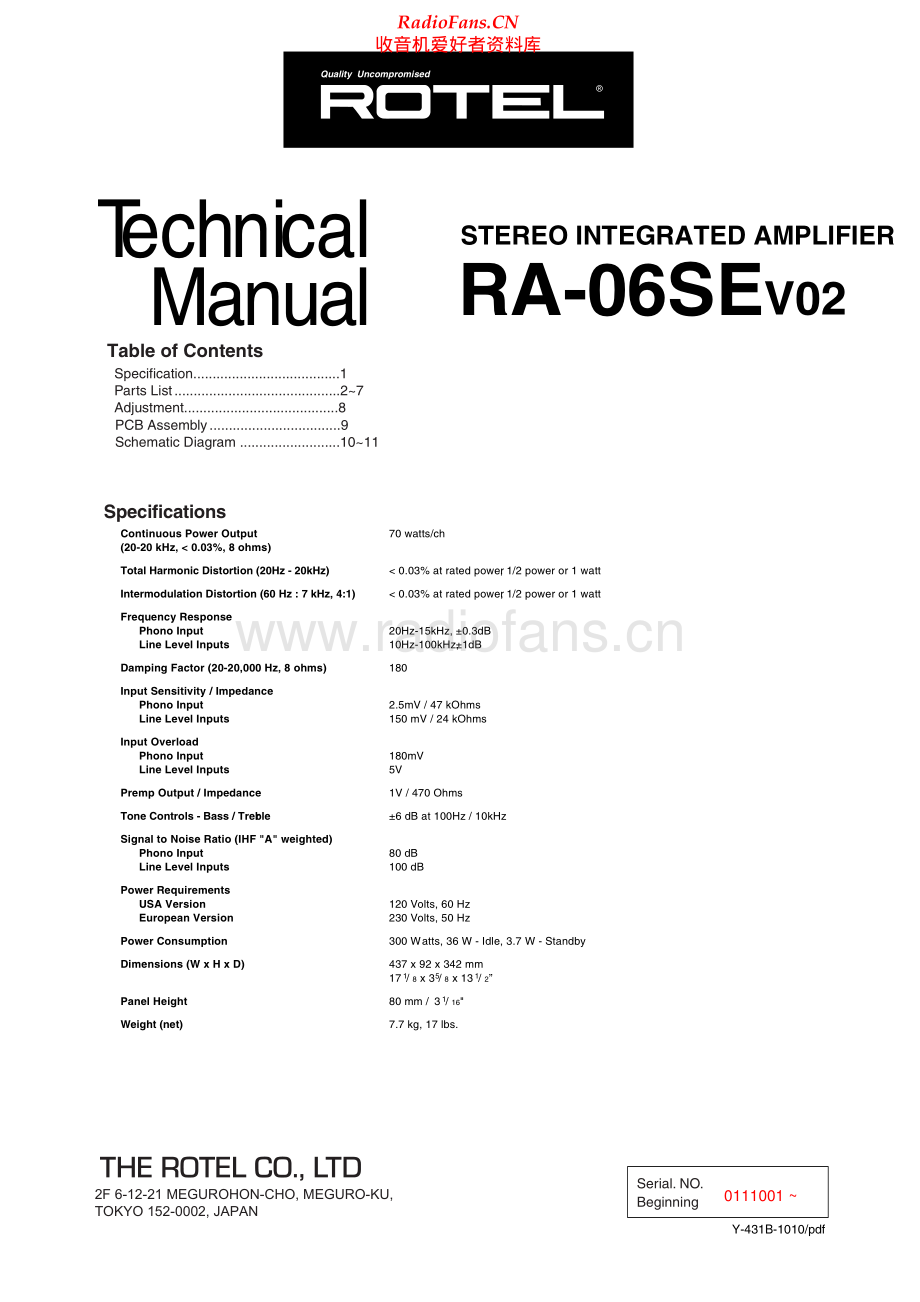 Rotel-RA06SE_v02-int-sm 维修电路原理图.pdf_第1页