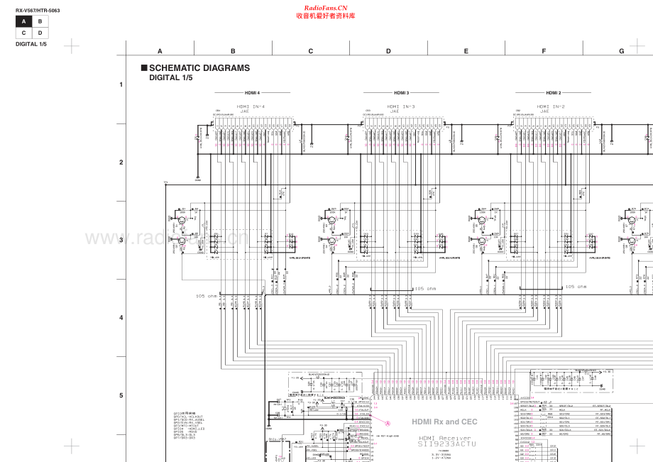 Yamaha-HTR5063-avr-sch 维修电路原理图.pdf_第2页