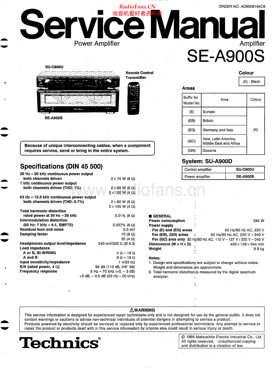 Technics-SEA900S-pw-sm 维修电路原理图.pdf_第1页