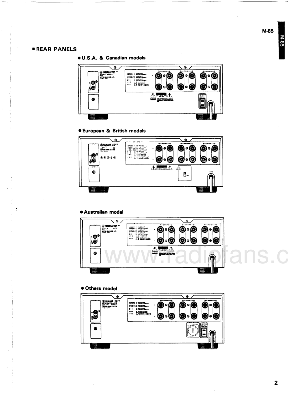 Yamaha-M85-pwr-sm 维修电路原理图.pdf_第3页