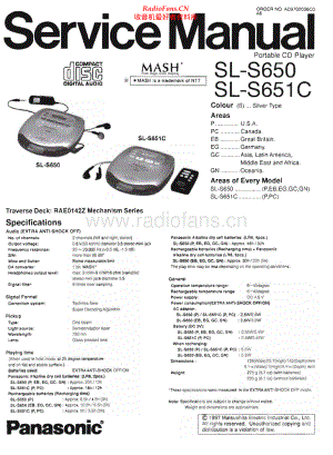 Technics-SLS651C-dm-sm(1) 维修电路原理图.pdf