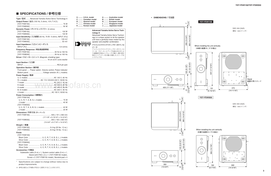 Yamaha-YSTFSW150-sub-sm(1) 维修电路原理图.pdf_第3页