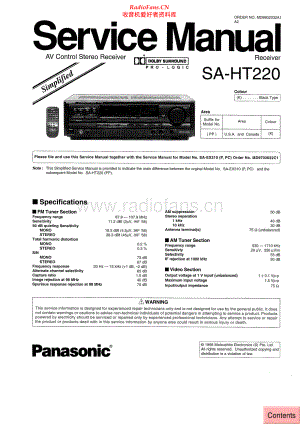 Technics-SAHT220-avr-sm 维修电路原理图.pdf