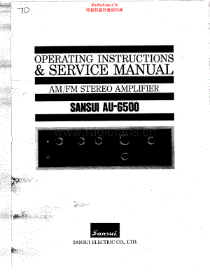 Sansui-AU6500-int-sm 维修电路原理图.pdf