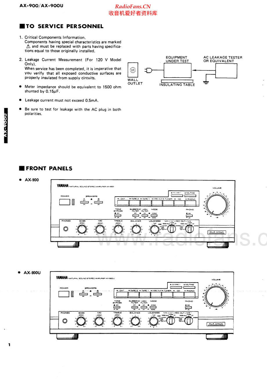 Yamaha-AX900-int-sm(1) 维修电路原理图.pdf_第2页