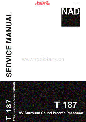 NAD-T187-pre-sm 维修电路原理图.pdf