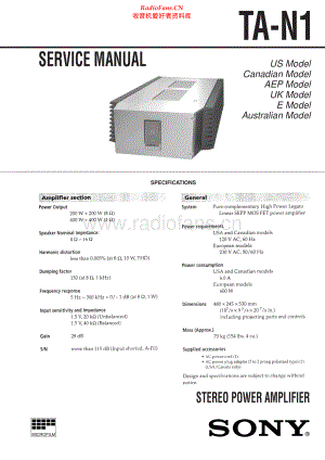 Sony-TAN1-pwr-sm 维修电路原理图.pdf
