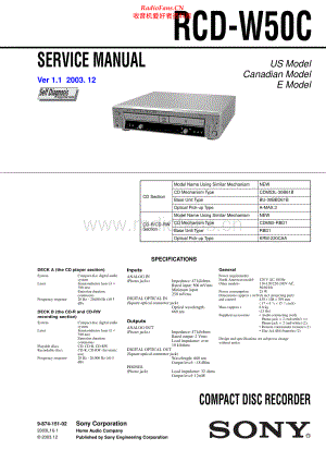 Sony-RCDW50C-rcd-sm 维修电路原理图.pdf