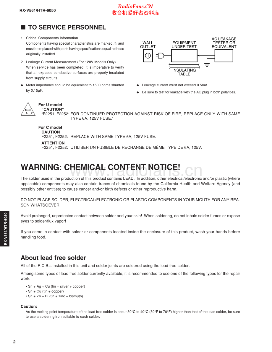 Yamaha-HTR6050-avr-sm 维修电路原理图.pdf_第2页