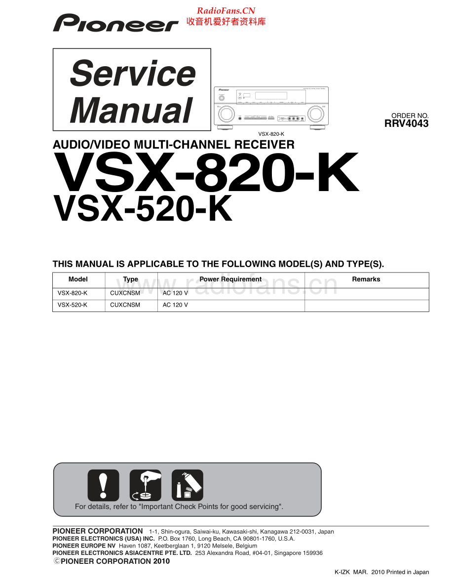 Pioneer-VSX820K-avr-sm 维修电路原理图.pdf_第1页