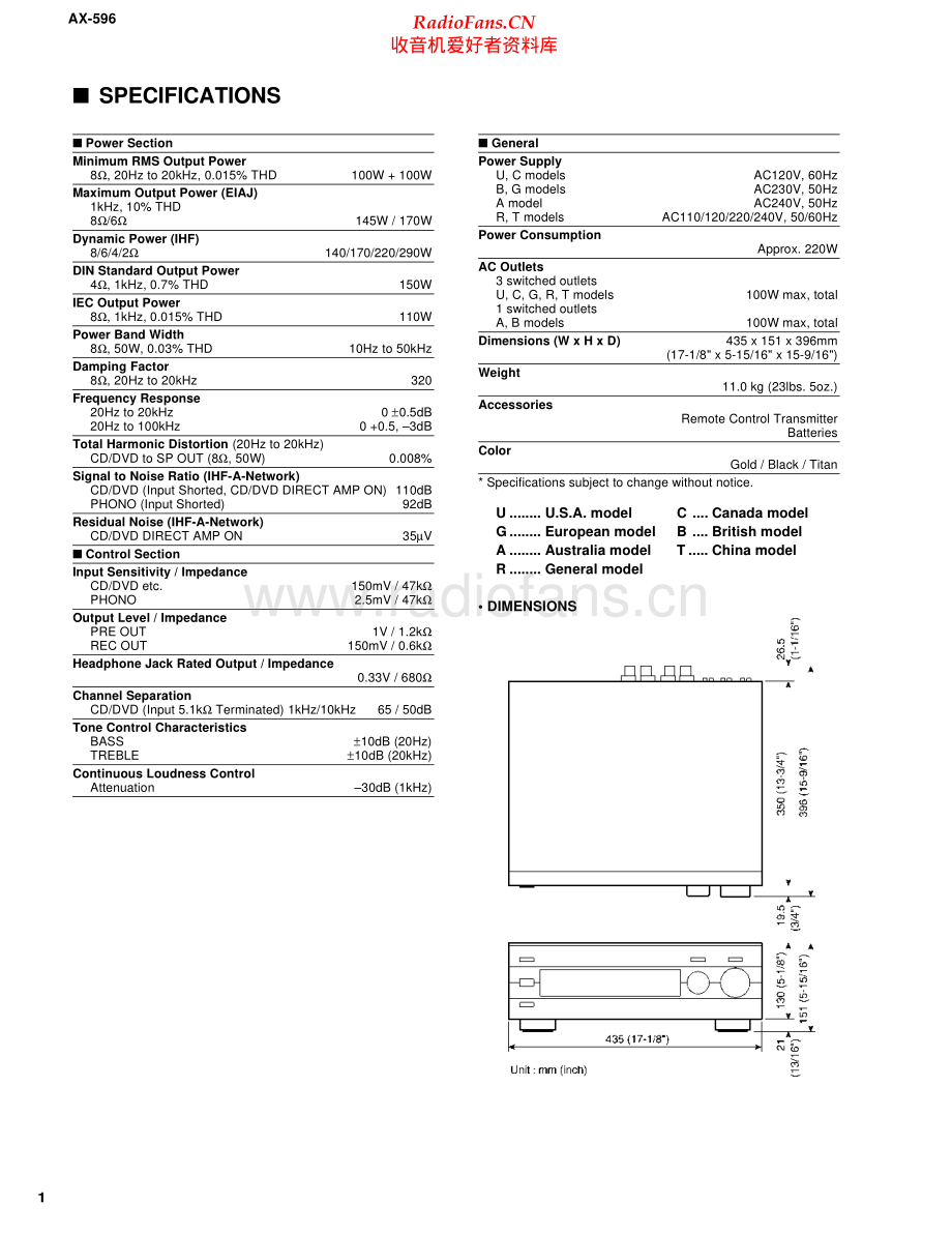 Yamaha-AX596-int-sm(1) 维修电路原理图.pdf_第2页