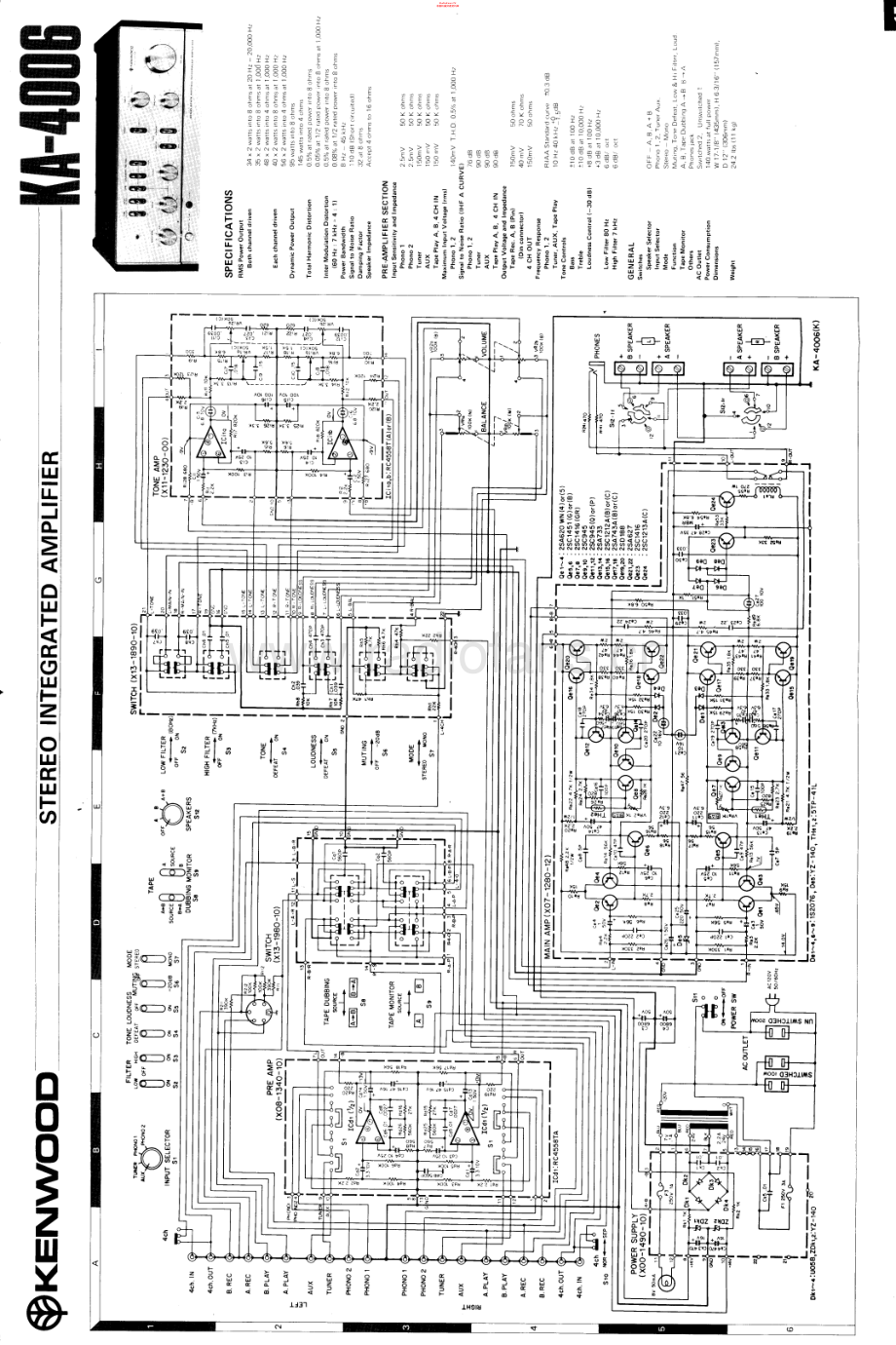 Kenwood-KA4006-int-sch 维修电路原理图.pdf_第1页