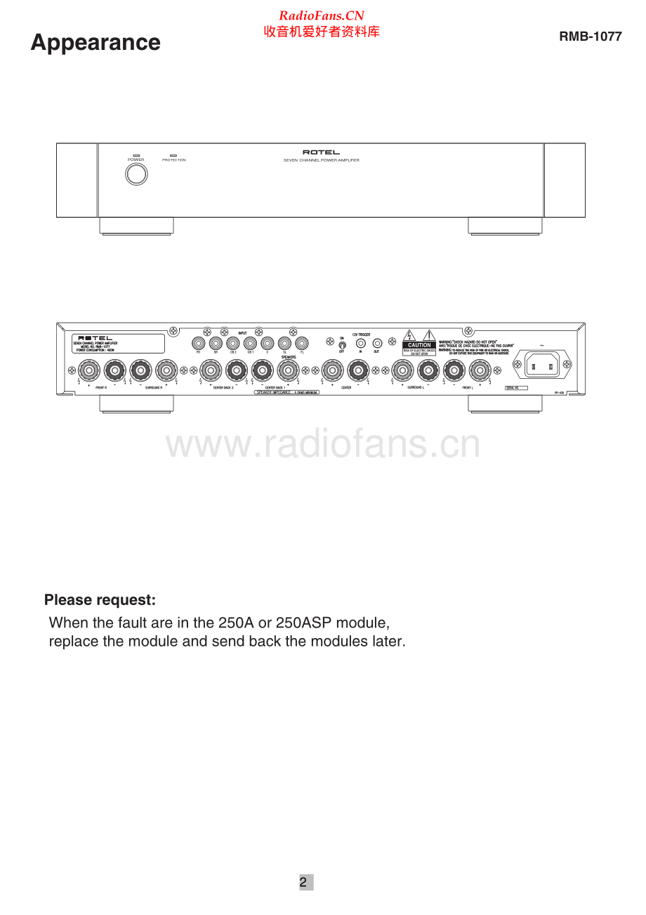 Rotel-RMB1077-pwr-sm 维修电路原理图.pdf_第2页