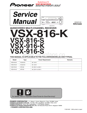 Pioneer-VSX816K-avr-sm 维修电路原理图.pdf
