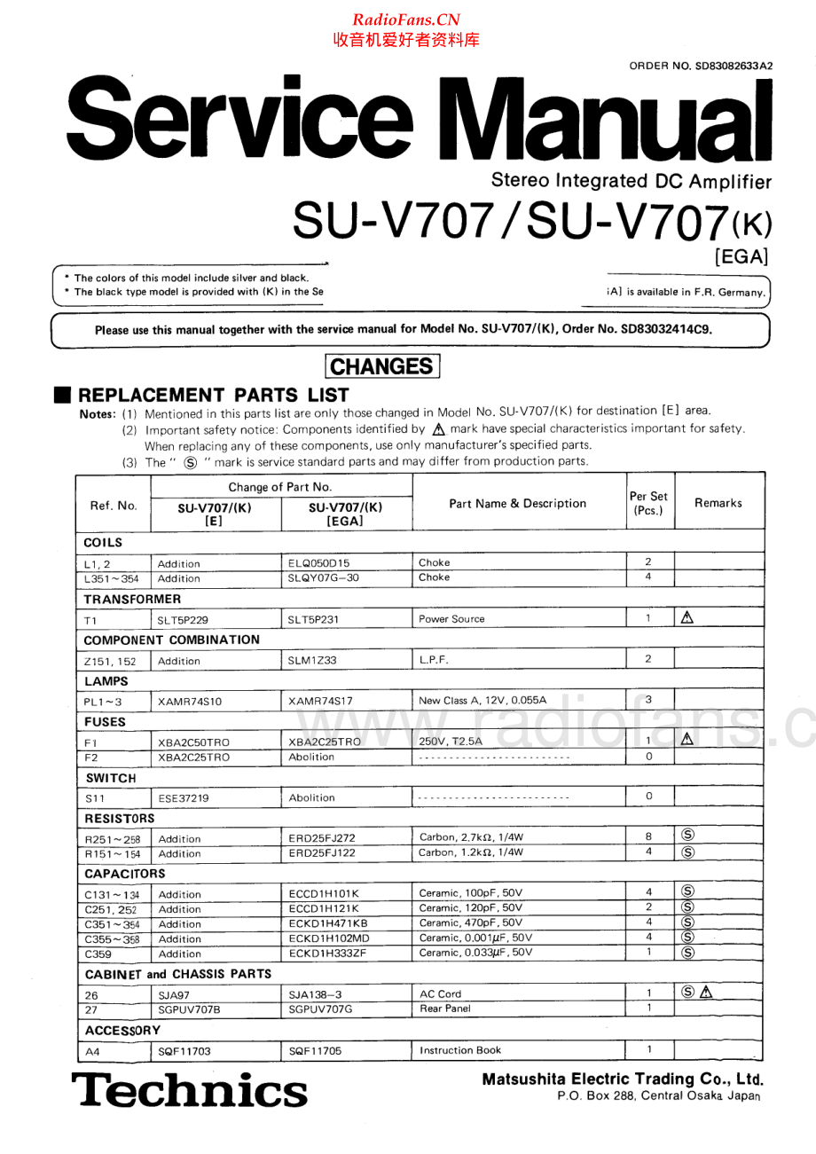 Technics-SUV707-int-sm(1) 维修电路原理图.pdf_第1页