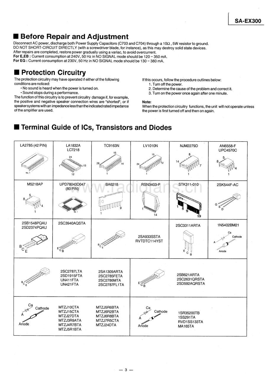 Technics-SAEX300-avr-sm 维修电路原理图.pdf_第3页