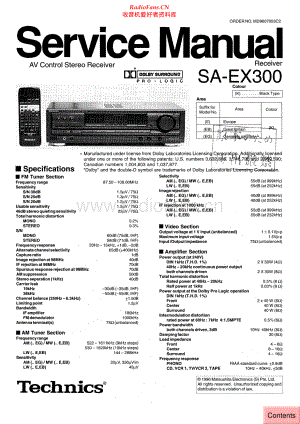 Technics-SAEX300-avr-sm 维修电路原理图.pdf